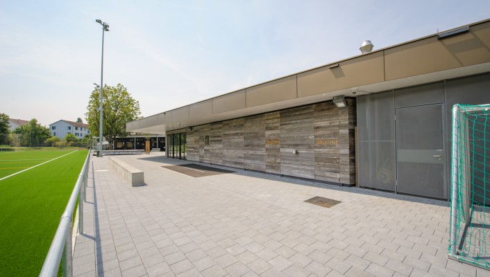 Holz- und Fassadenbau, Sportplatz Buschweilerhof, Basel, 4