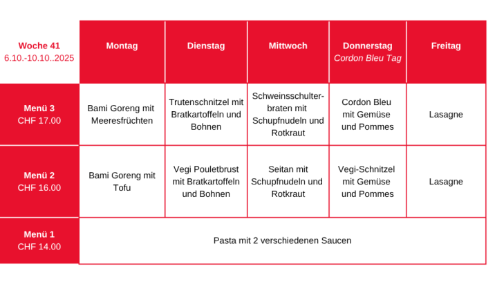 Wochenmenue ExternCMS 38 v2