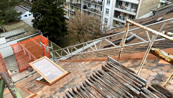 Energetische Dachsanierung_Delsbergerallee, Basel