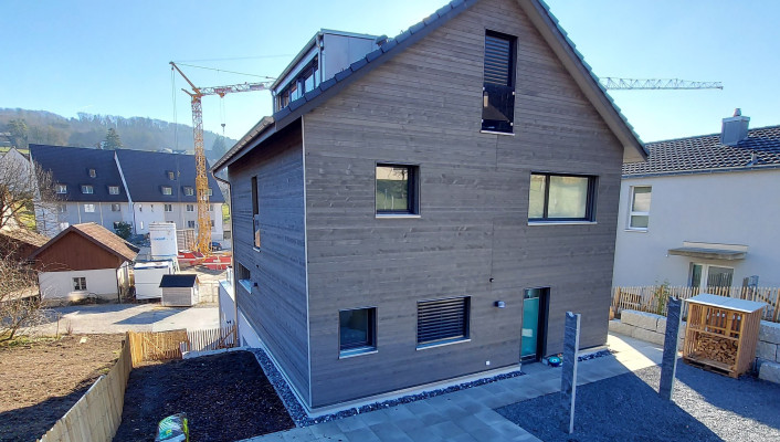 Holezelemtbau Neubau Einfamilienhaus, Hersberg