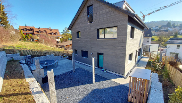 Holezelemtbau Neubau Einfamilienhaus, Hersberg